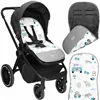 Stroller insert Springos SB0055, 37x78 cm, double-sided, stroller mat, animals