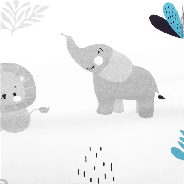 Вкладыш для прогулочной коляски Springos SB0055 37x78 см, двусторонний, матрасик для коляски, с рисунком животных