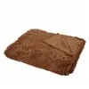 Bedspread, throw blanket Springos HA7056, 160x200 cm, double-sided sofa blanket, brown