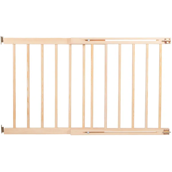 Wooden Safety Gate Springos SG005, Adjustable 72-122 cm