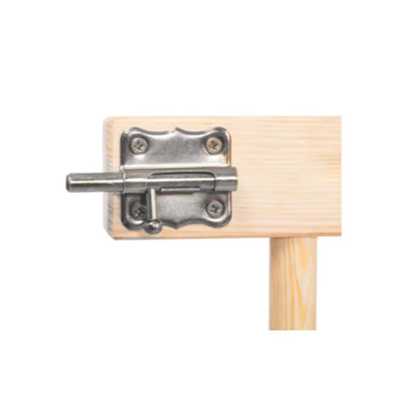 Wooden Safety Gate Springos SG005, Adjustable 72-122 cm