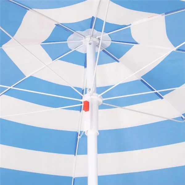 Beach Umbrella with Adjustable Height and Tilt Springos BU0013, 180 cm, with Pink Flamingo Print