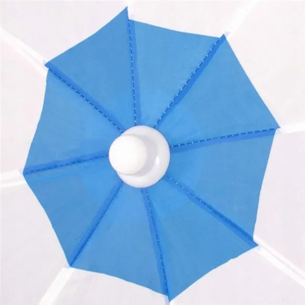 Beach Umbrella with Adjustable Height and Tilt Springos BU0013, 180 cm, with Pink Flamingo Print