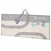 Kaksipuolinen taitettava lasten vaahtomuovimatto Springos KM0020, 180x200 cm XXL, ajoneuvoteema