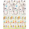Двусторонний складной игровой коврик для детей Springos KM0022, 150x200 см, с транспортом