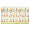 Double-sided foldable foam play mat for children Springos KM0022, 150x200 cm, vehicle design