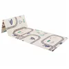 Double-sided foldable foam play mat for children Springos KM0022, 150x200 cm, vehicle design