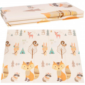 Kaksipuolinen taittuva vaahtomuovileikkimatto lapsille Springos KM0024, 150x200 cm, liukumaton