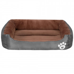 Pieni koiran- ja kissanpeti S Springos PA0329S, lepopaikka, pentupeti ruskeanharmaa