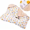 Baby wrap for car seat and carrier Springos SB0051, 77x77 cm, reversible blanket with hood, beige/multicolor