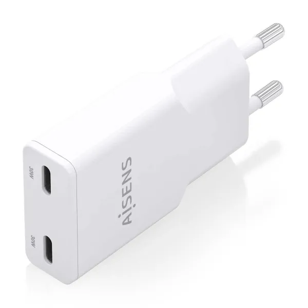 Wall Charger Aisens AISENS ASCH-30W2P048-W White 30 W