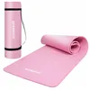 Universal exercise mat for fitness, yoga, pilates Springos YG0030, 183 cm, pink