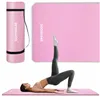 Universal exercise mat for fitness, yoga, pilates Springos YG0030, 183 cm, pink