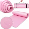 Universal exercise mat for fitness, yoga, pilates Springos YG0030, 183 cm, pink