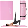 Universāls vingrošanas paklājiņš fitnesam, jogai, pilatesam Springos YG0030, 183 cm, rozā