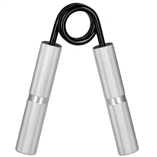 Steel hand gripper, hand expander 68 kg for hand exercises, Springos FA0150, silver-black