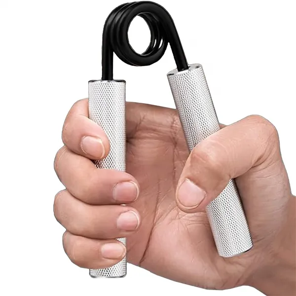 Steel hand gripper, hand expander 68 kg for hand exercises, Springos FA0150, silver-black