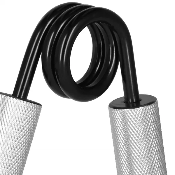 Steel hand gripper, hand expander 68 kg for hand exercises, Springos FA0150, silver-black