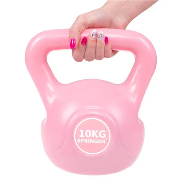 Dumbbell ABS Springos FA1061, pink 10kg