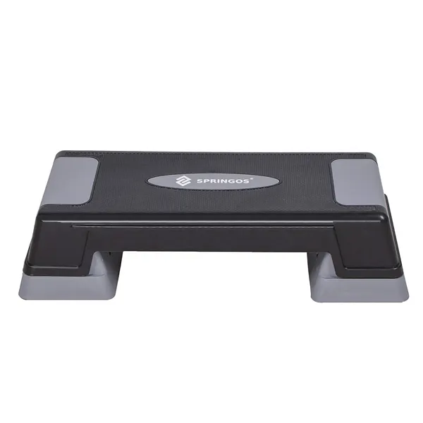 Aerobic step platform Springos FA0105, black-grey