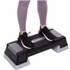 Aerobic step platform Springos FA0105, black-grey