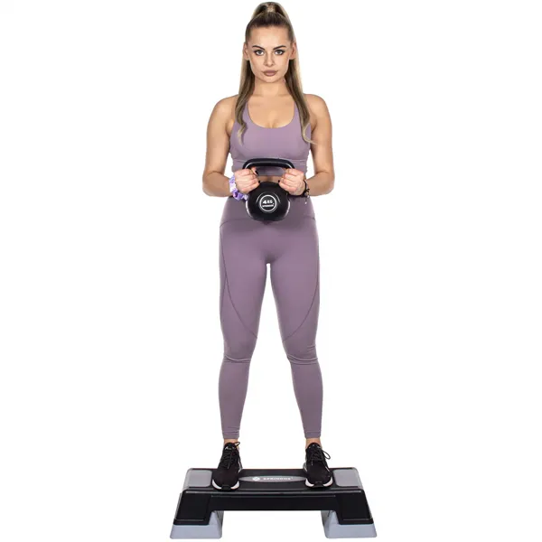 Aerobic step platform Springos FA0105, black-grey