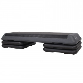 Aerobic step platform 3 levels, Springos FA0107, black-grey