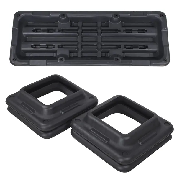 Aerobikos stepas 3 aukščiai, Springos FA0107, juoda-pilka