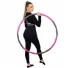 Hula hoop with massager Springos FA0067 100 cm pink-grey
