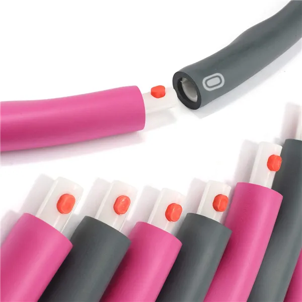 Hula hoop with massager Springos FA0067 100 cm pink-grey