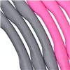 Hula hoop with massager Springos FA0067 100 cm pink-grey