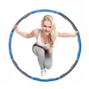 Hula hoop with massager Springos FA0068 100 cm blue-grey