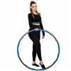 Hula hoop with massager Springos FA0068 100 cm blue-grey