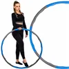 Hula hoop with massager Springos FA0068 100 cm blue-grey