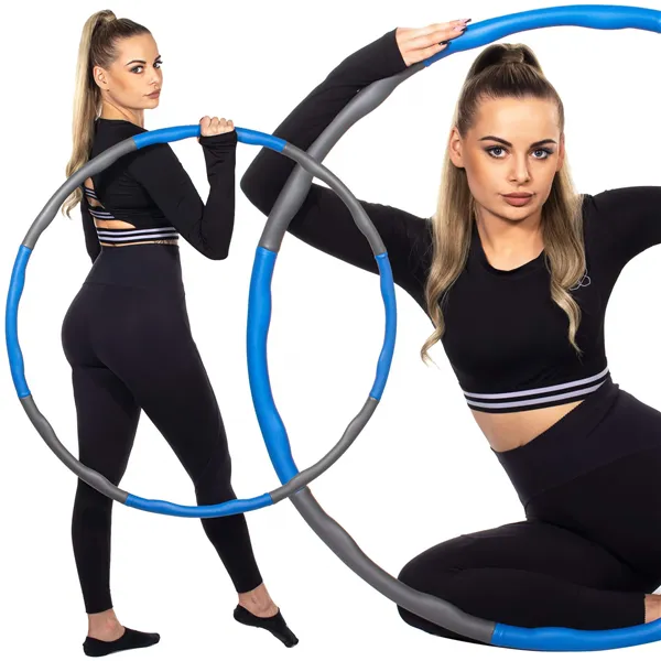 Hulavanne hierontalaitteella Springos FA0068 100 cm siniharmaa