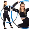 Hula hoop with massager Springos FA0068 100 cm blue-grey