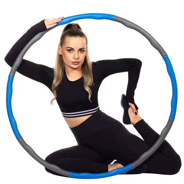 Hulavanne hierontalaitteella Springos FA0068 100 cm siniharmaa