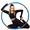 Hula hoop with massager Springos FA0068 100 cm blue-grey