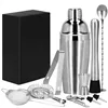 Bartender Set Shaker Stand Springos KI0010 11 pcs. Silver