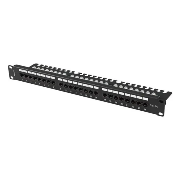 24-port UTP Kategooria 6 Pistikupaneel Lanberg PPUA-1124-B