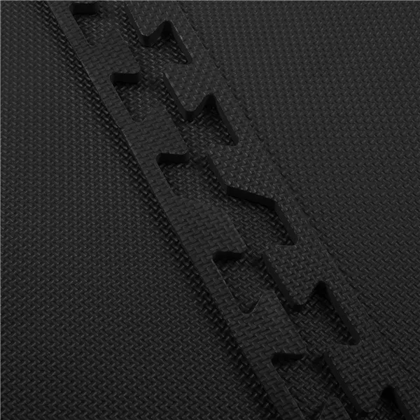 Exercise Mat Puzzle Springos FM0001 60x60 cm Black 4 pcs