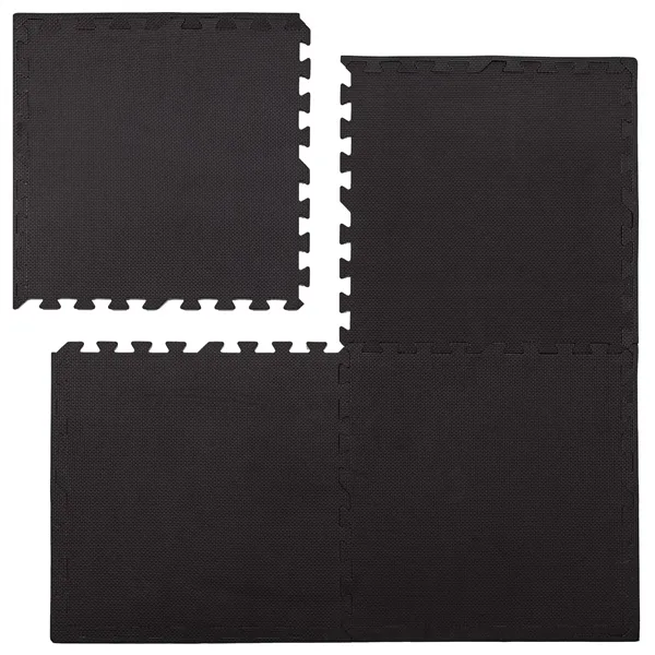 Exercise Mat Puzzle Springos FM0001 60x60 cm Black 4 pcs