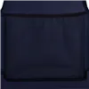 Garden Lounger Springos GC0044, Foldable, with Wheels and Canopy, Navy Blue