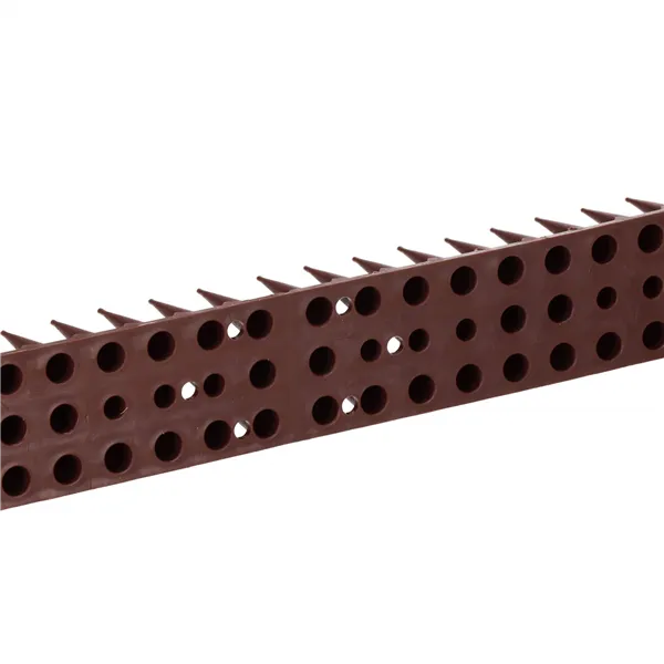 Anti-Bird Spikes Springos GA0018, Plastic Pigeon Repellent Strip, 12 pcs, Brown