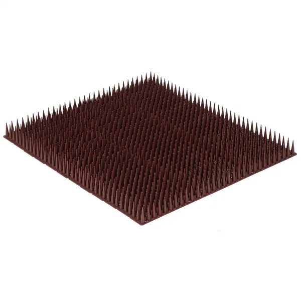 Anti-Bird Spikes Springos GA0018, Plastic Pigeon Repellent Strip, 12 pcs, Brown