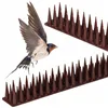 Anti-Bird Spikes Springos GA0018, Plastic Pigeon Repellent Strip, 12 pcs, Brown