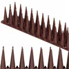 Anti-Bird Spikes Springos GA0018, Plastic Pigeon Repellent Strip, 12 pcs, Brown