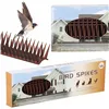 Anti-Bird Spikes Springos GA0018, Plastic Pigeon Repellent Strip, 12 pcs, Brown