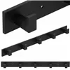 Wall-mounted bathroom hook rack Springos HA5179 5 hooks, black aluminum