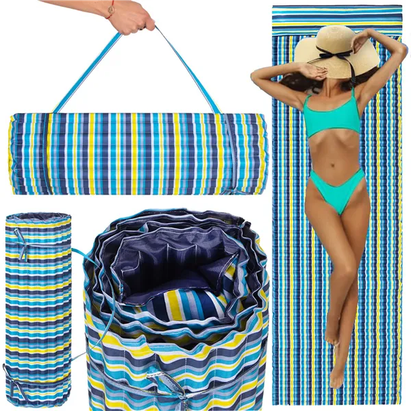 Beach mat with pillow Springos PM0017 180x60 cm
